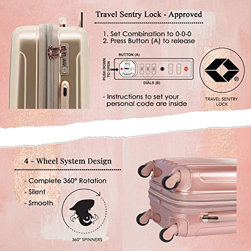 Women's Hardside Spinner Luggage, Expandable, Carry-On 20-Inch S85592