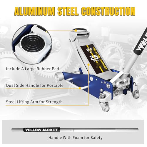 2.5 Ton Trolley Jack with Carrying Case Hydraulic Low Profile Floor Jack for Cars C877326