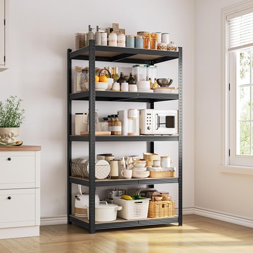 5-Tier Adjustable Metal Shelving Unit for Garage, Pantry, and Warehouse M7734