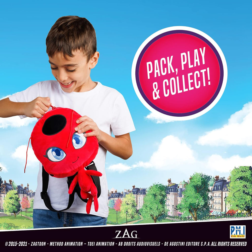 Miraculous Ladybug Plush School Backpack 12-Inch Collectible H360847