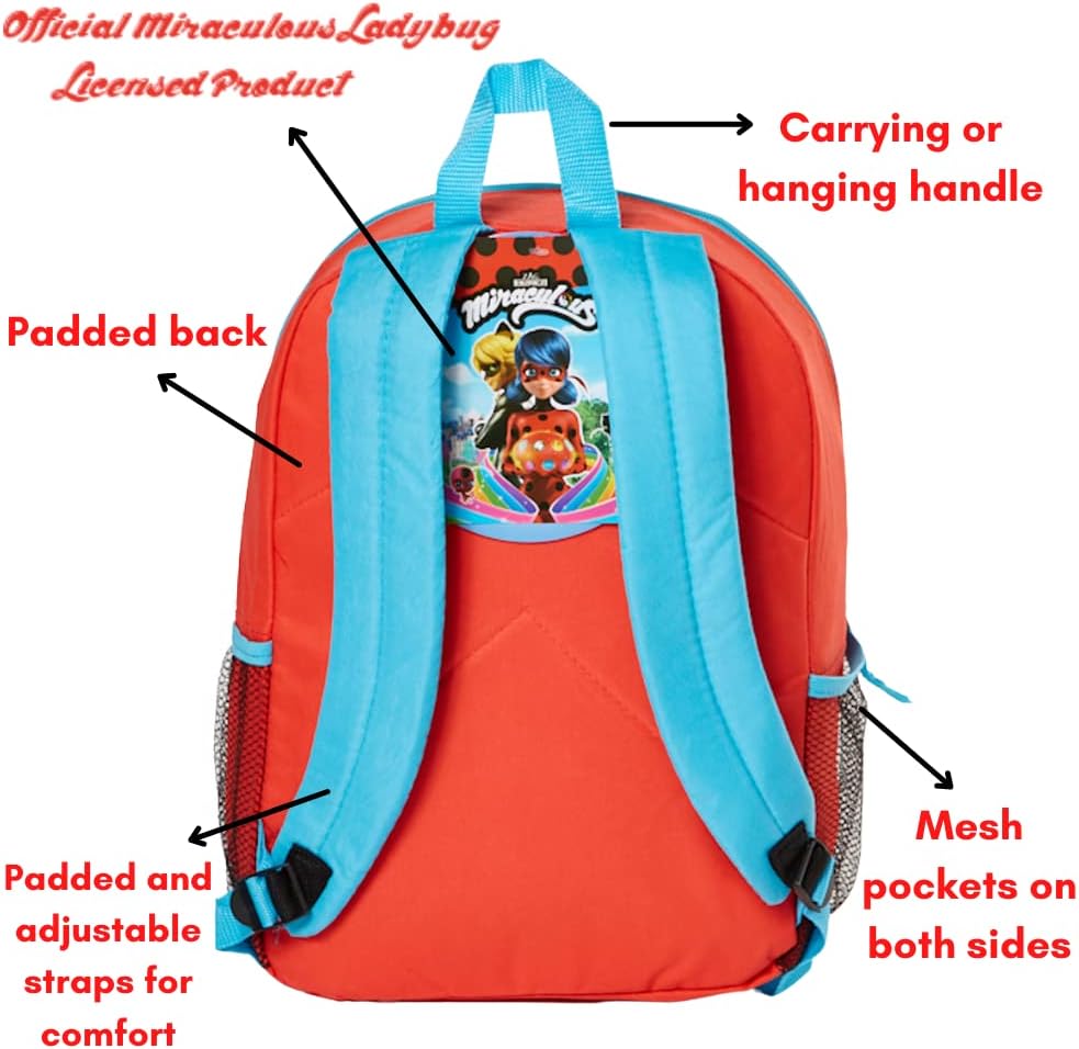 Girl Power Be Yourself Backpack Set for Girls, 16 inch with Lunch Bag & Pencil Case A29678