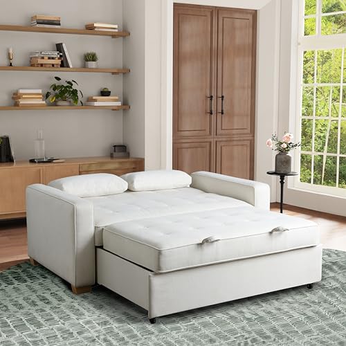 Convertible Sleeper Sofa, Queen Size, Navy Q5867