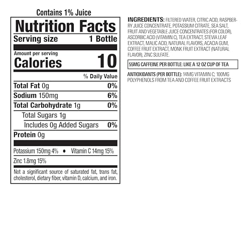 Coconut Water Variety Pack, Antioxidant Infused Beverage with Vitamin C, 18 fl oz, 12 Pack E56794