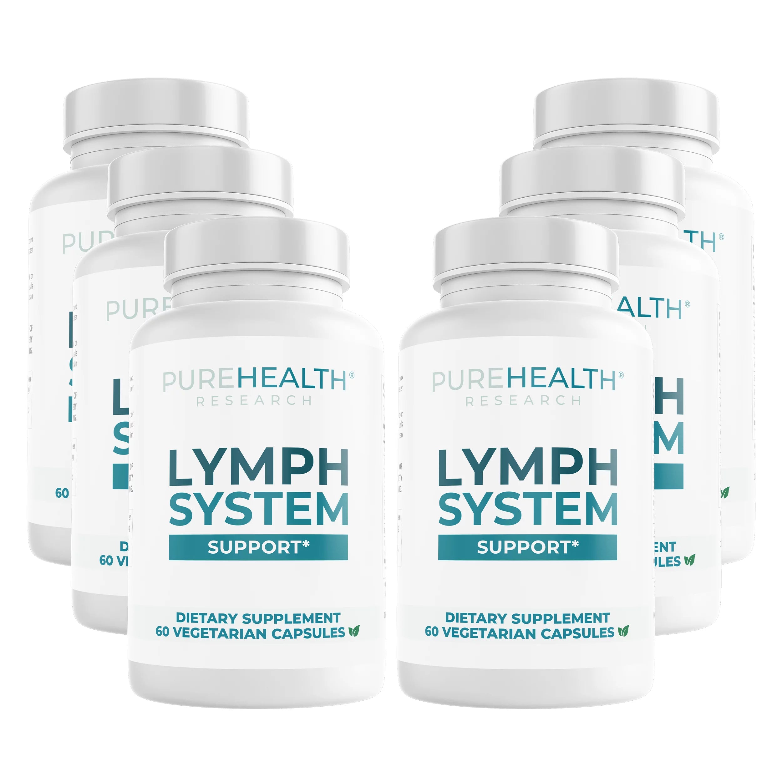 Lymphatic Support, Lymphatic Supplement To Reduce Swelling, PureHealth Research x6