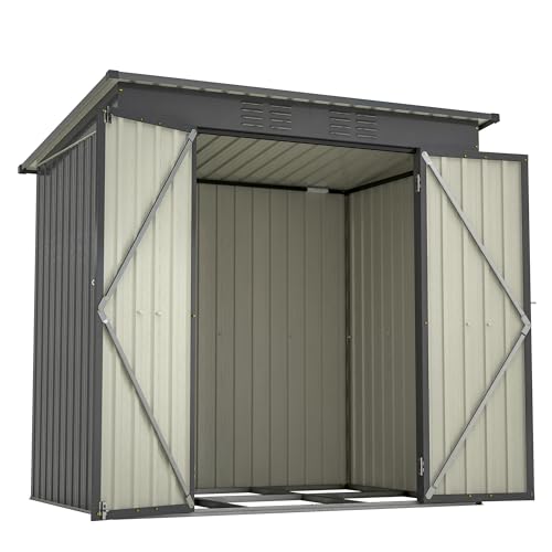 Outdoor Storage Shed, Heavy-Duty All-Weather Tool Shed with Lockable Doors C3585