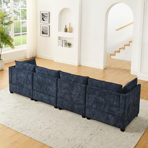 Modular Sectional Sofa with Ottoman, U-Shaped Lounge Couch H930