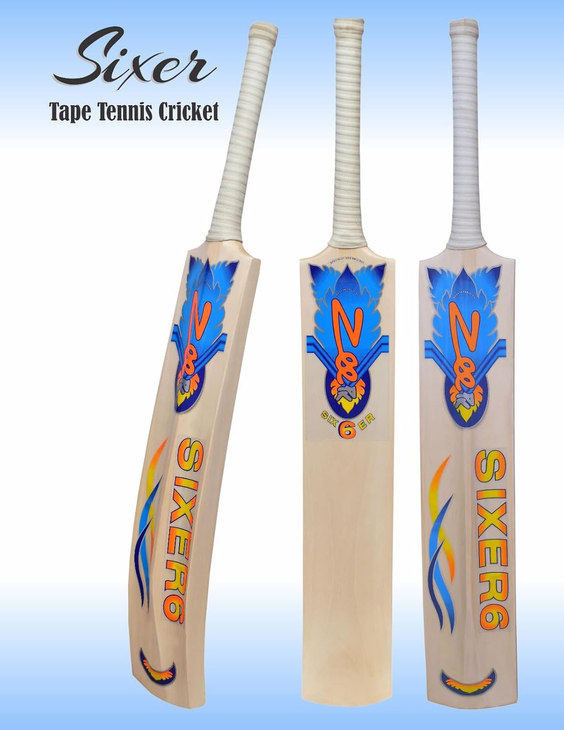 Cricket Bat Tennis Tape Ball Full Size 4.5" Inch Wide 35" Adult Full Cane Long Handle Hand Made Kashmir Willow S467387