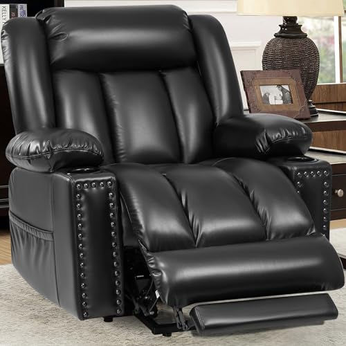 Power Lift Recliner Chair for Elderly with Heat and Massage, Adjustable Positions, Dark Brown P618617