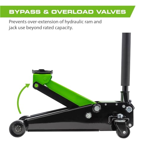 3-Ton Quick Rise Aluminum Floor Jack with Dual Pump Pistons P546655