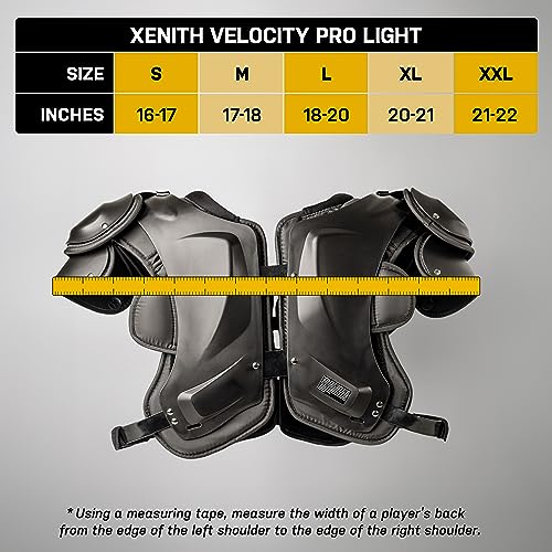 Varsity Football Shoulder Pads - Lightweight Protective Gear for Adults C877297