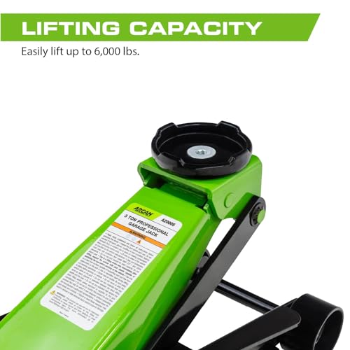 3-Ton Quick Rise Aluminum Floor Jack with Dual Pump Pistons P546655