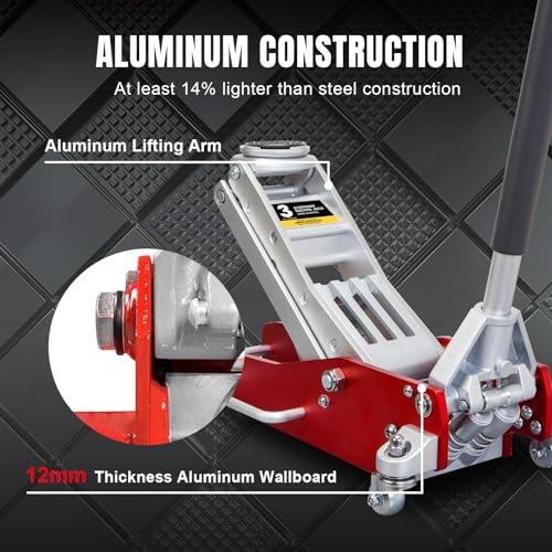 Hydraulic Low Profile Racing Floor Jack, 1.5 Ton Capacity E34626