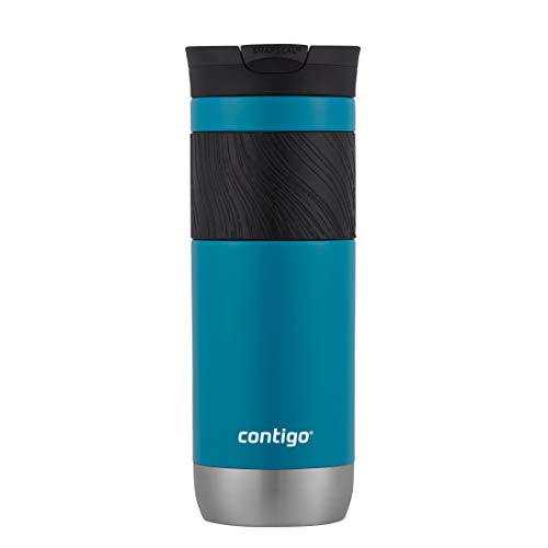 Contigo SNAPSEAL Insulated Stainless Steel Travel Mug with Grip, 24oz., Chardonnay Transparent