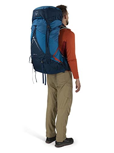 Men's Backpacking Backpack 65L, Black H670111