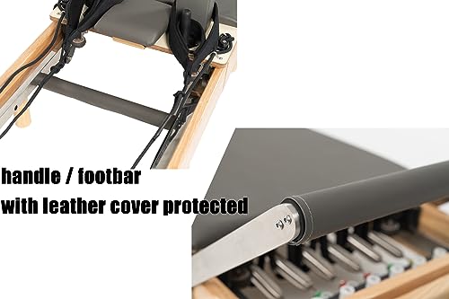 Foldable Wood Pilates Reformer Machine for Home Workout Y353794