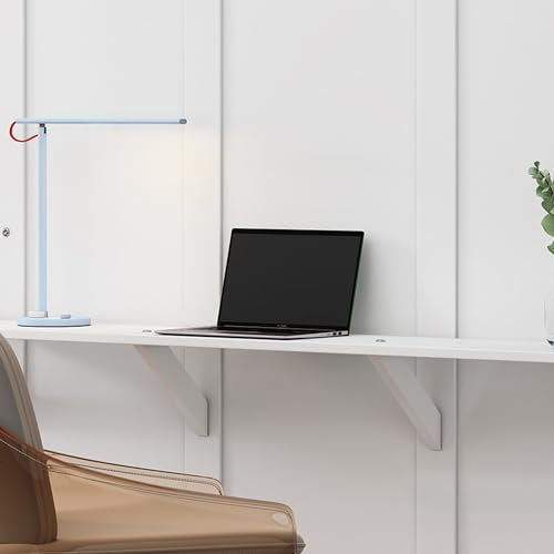 Murphy Bed with Desk Combo, Foldable Wall Bed for Guest Room, White T636394