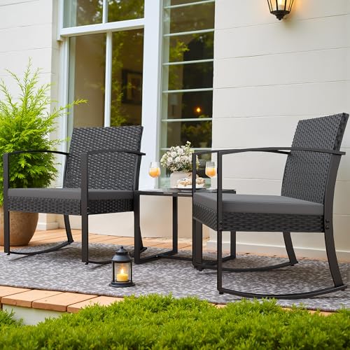 Outdoor Bistro Set 3 Piece with Cushions and Table C662