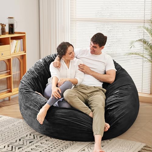 Giant Bean Bag Chair Convertible Bed with Microfiber Cover X2136