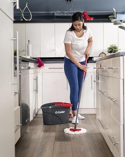 Microfiber Spin Mop with Bucket Floor Cleaning System S7504