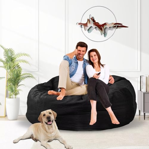 Bean Bag Chair for Adults 3FT, Soft Removable Cover, Light Gray X3039