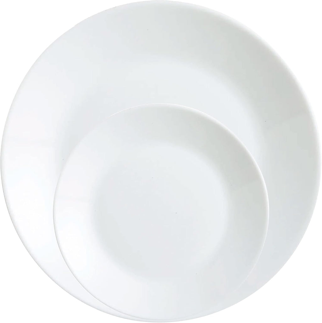 Winter Frost White Dinner and Bread & Butter Plates, 12-Piece Set P8968