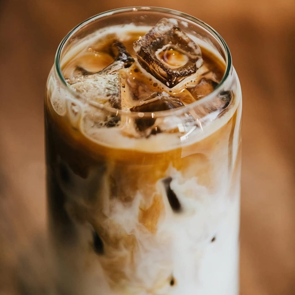 Glass Cups with Bamboo Lids and Straws 16 oz G304