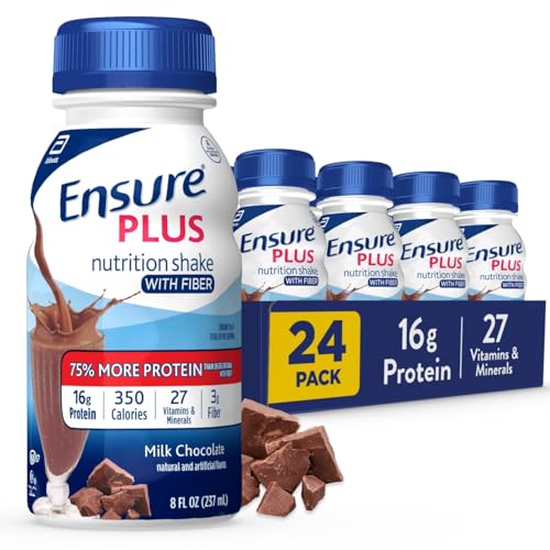 Milk Chocolate Nutrition Shake with Fiber, Meal Replacement, 8 fl oz, 24 Pack V4255