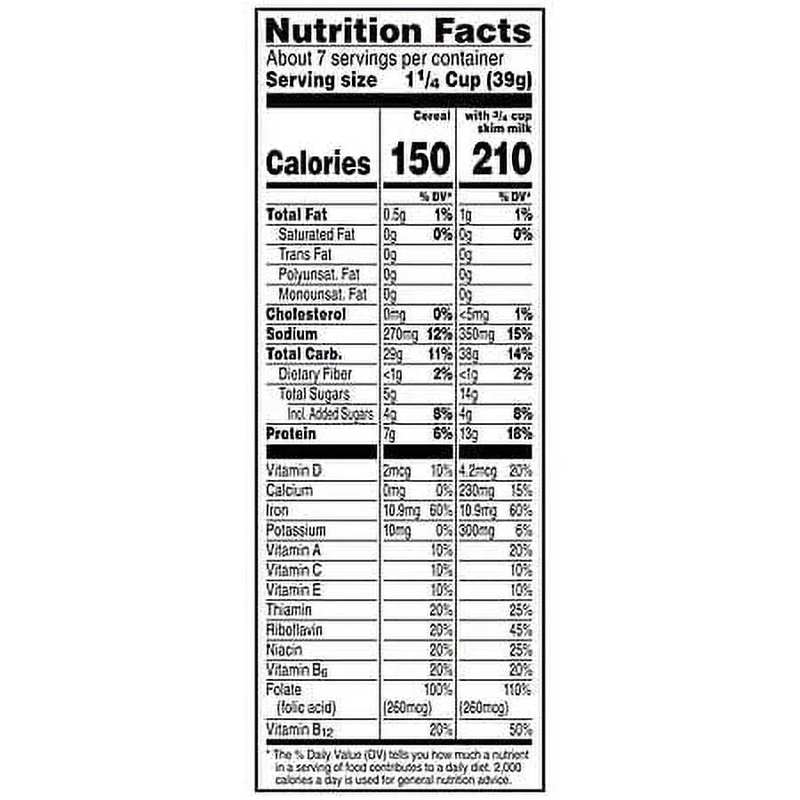 Cold Breakfast Cereal, Original, 9.6oz, 2-Pack T860386