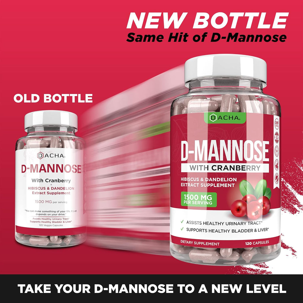 D-Mannose Capsules with Cranberry and Hibiscus for Urinary Tract Health Z4291