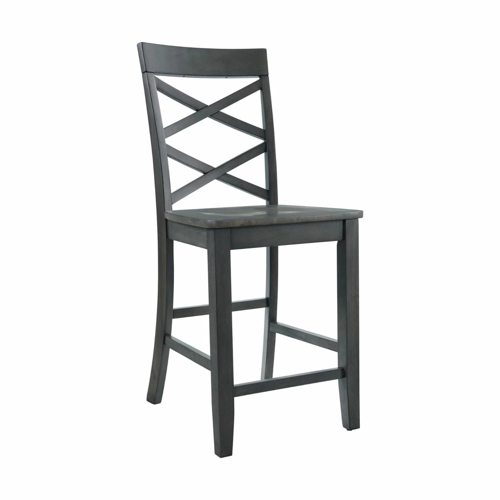 6PC Counter Height Dining Set with Table, 4 Side Chairs and Bench L72592