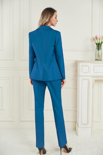 Women's 2 Piece Tuxedo Suit Set Notched Lapel Slim Fit D80033