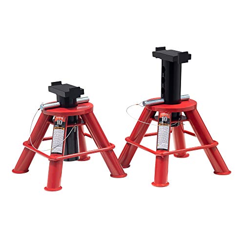 10-Ton Pin Type Jack Stands, Pair I9664