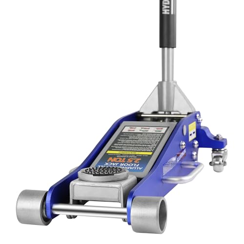 Heavy Duty Hydraulic Floor Jack, Low Profile Steel Racing Jack, 2 Ton Capacity, Blue H1350