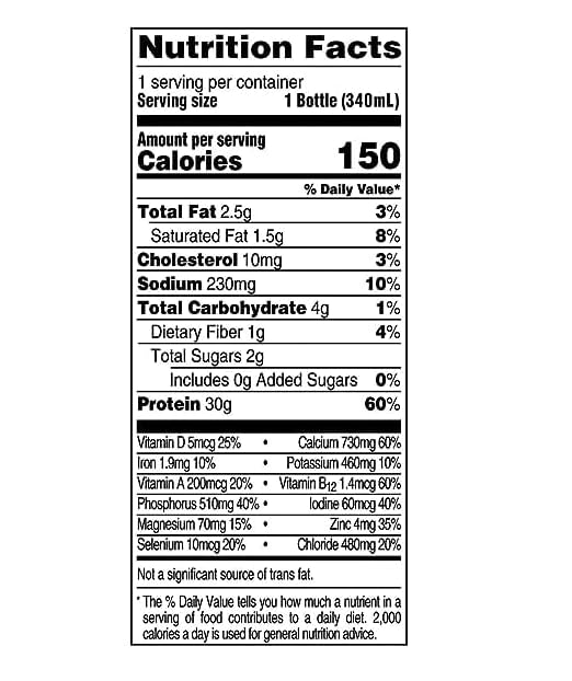 High Protein Chocolate Shake 30g, Gelatin Free, 11.5 fl oz, 12 Pack M289