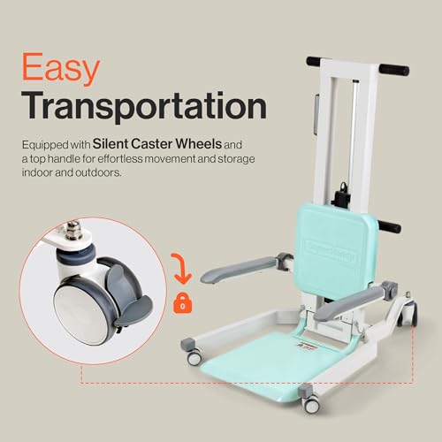 Electric Floor to Stand Lift - 500 Lbs Capacity, Standing Assistance, Portable, Adjustable Z146253