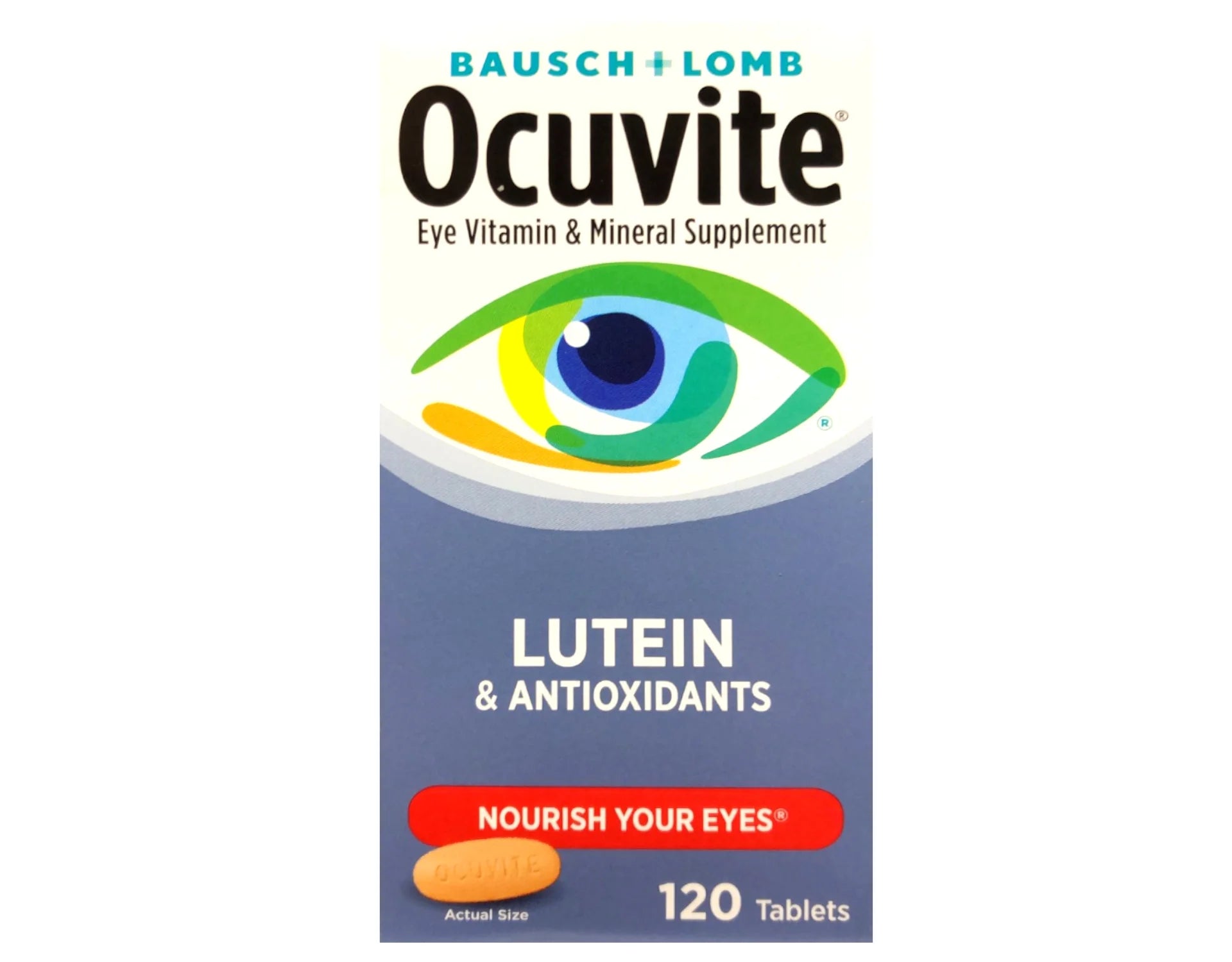 Vitamin & Mineral Supplement Tablets with Lutein, 120 Count (Pack of 2) X940