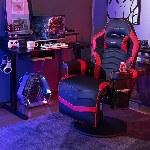 Massage Gaming Chair with Adjustable Backrest and Footrest G669073