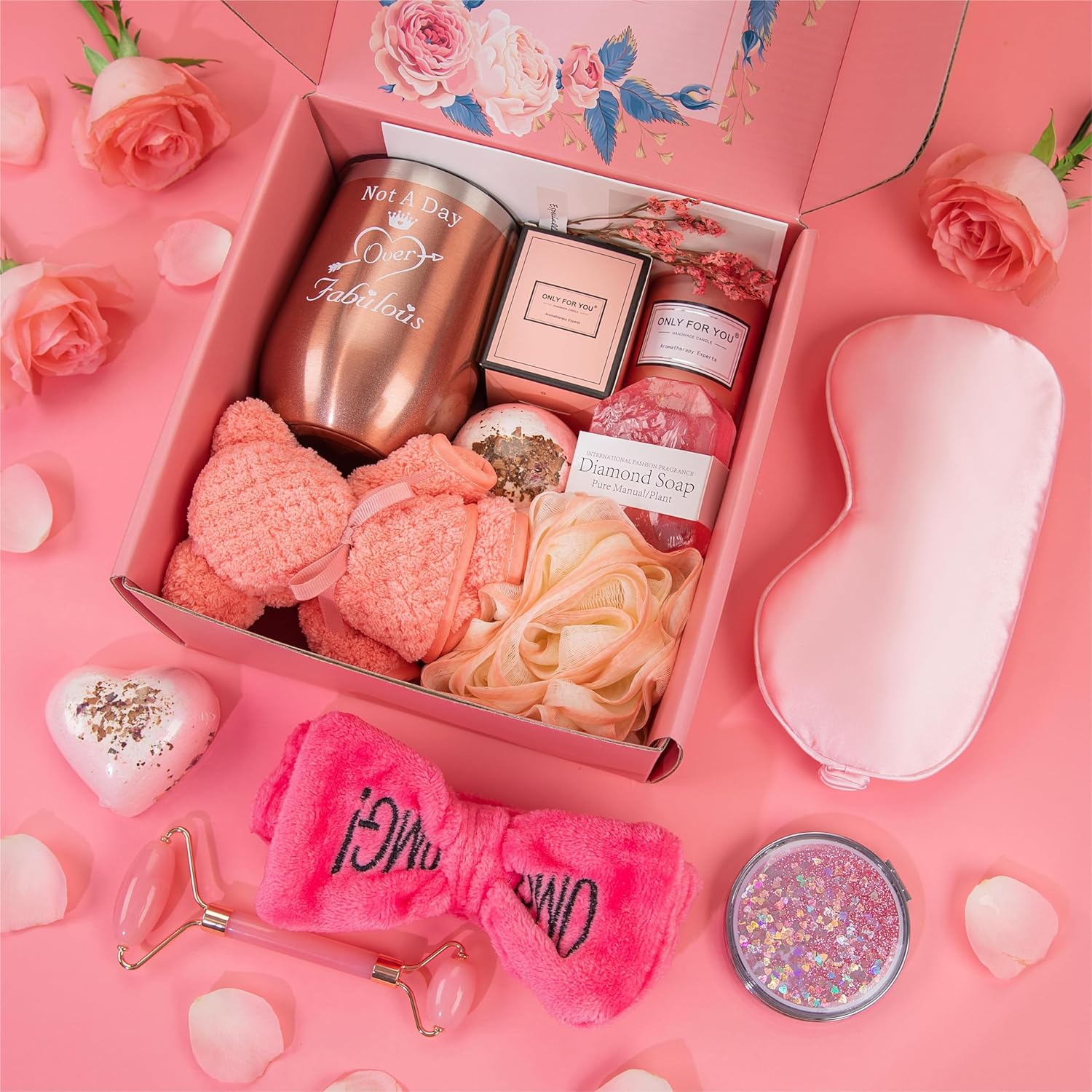 Rose Bath Relaxing Gift Set for Women W8775