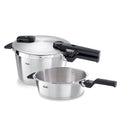 Fissler Vitaquick Premium 3 Piece Set, 3.7 Quart and 6.3 Quart Pressure Cooker with Glass Lid