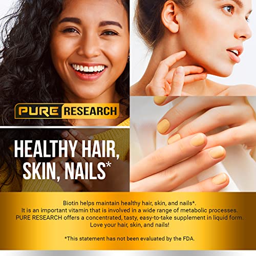 Biotin & Collagen 60,000mcg Hair Growth Liquid Drops J156390