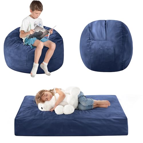 Giant Bean Bag Chair Convertible Bed with Microfiber Cover X2136