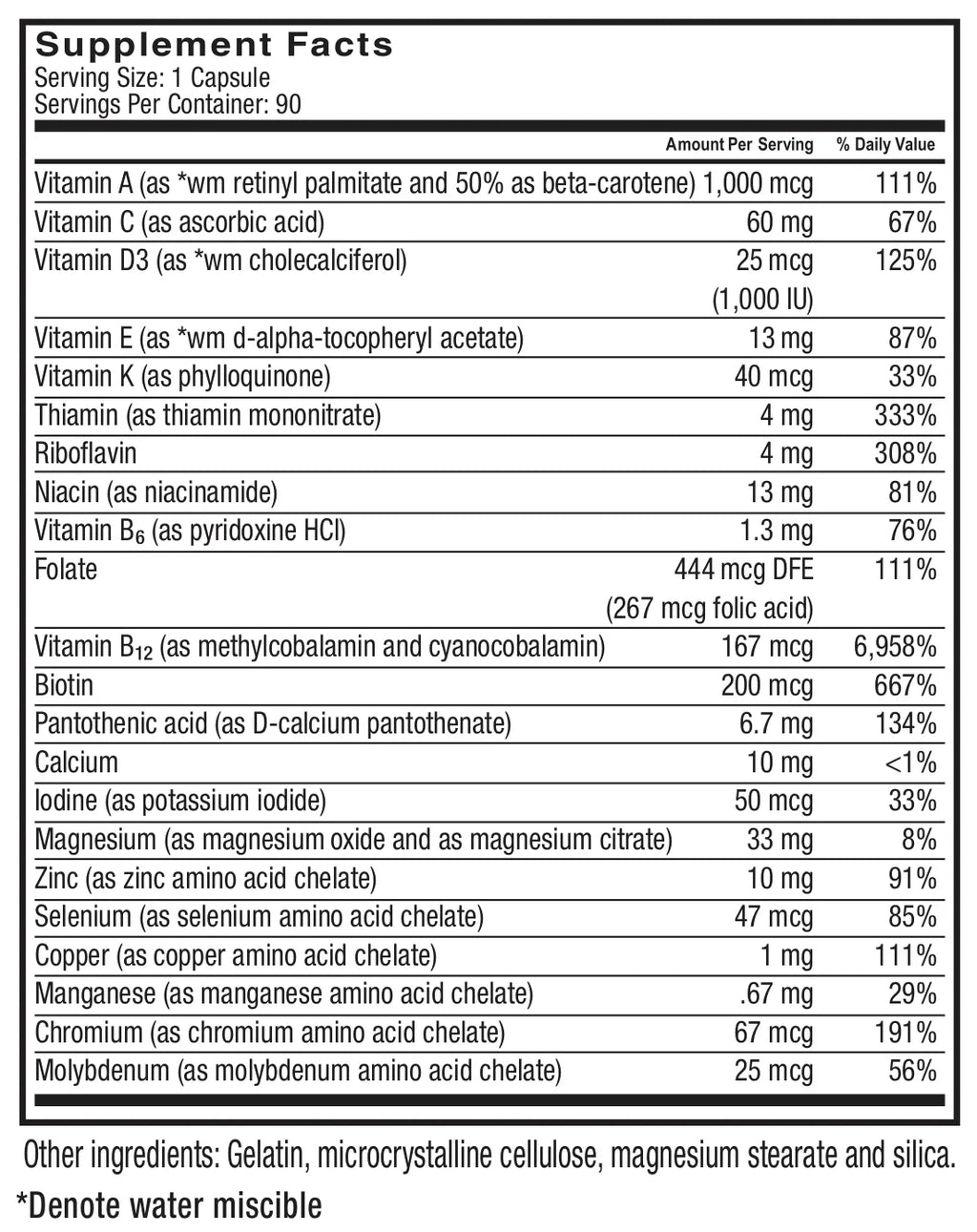 Bariatric Multivitamin without Iron Capsules, 90 Count X4742