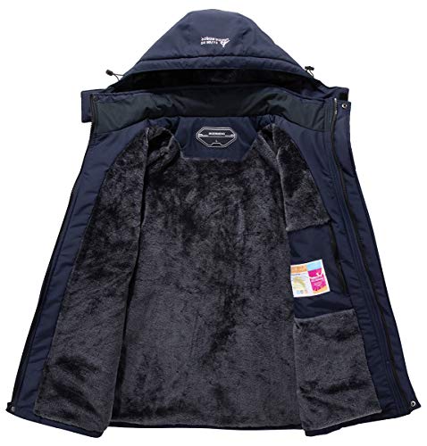 Men's Waterproof Ski Jacket Warm Winter Snow Coat Hooded Q3275