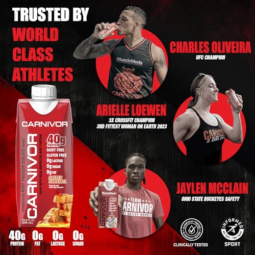Ready to Drink Protein, Lactose Free, 40g Isolate, Chocolate 16.9 Fl Oz (Pack of 12) B9617