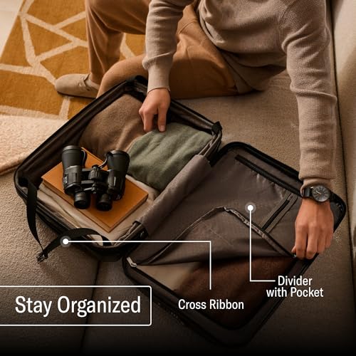 Carry-On Hardside Expandable Suitcase with Double Spinner Wheels, 21-Inch P606451