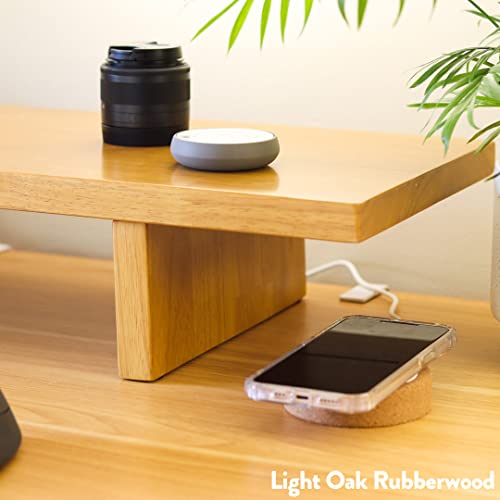 Bamboo Wood Monitor Stand Riser for Desk U675286