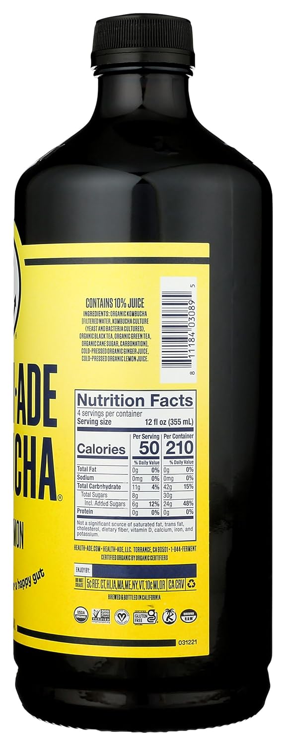Ginger-Lemon Kombucha, 48 Fl oz C474510