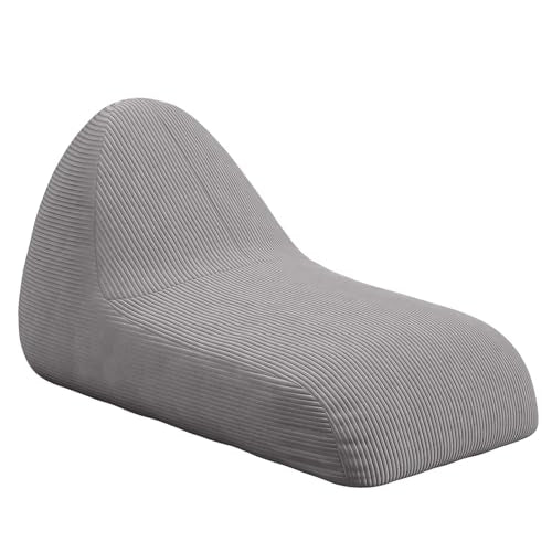 Unicorn Bean Bag Chair for Kids with Filler, Corduroy Floor Lounger, Pink W9694