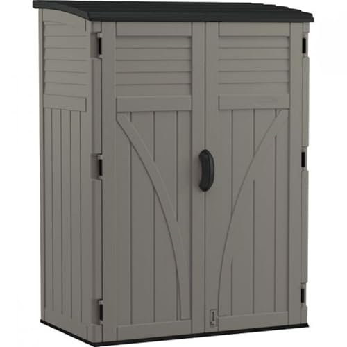 Outdoor Storage Shed with Lockable Double Doors, Weather-Resistant O4983