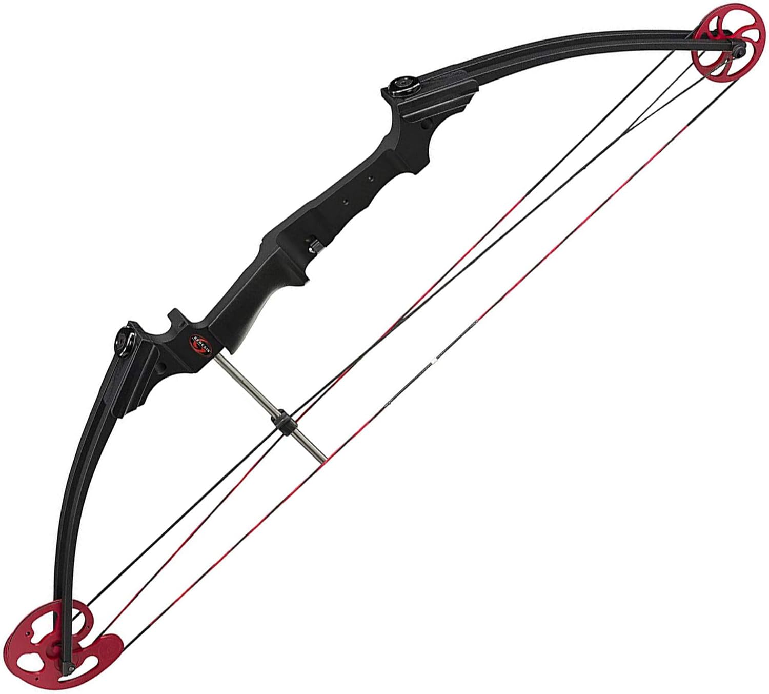 Compound Bow with Adjustable Draw Length and Weight, Left-Handed, Black E3315